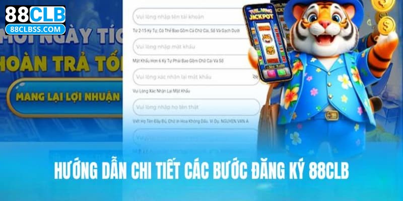 Quy trình mở tài khoản game chính thống tại 88CLB